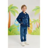 Erkek Çocuk Denim Ceket 2 Yaş-6 Yaş Koyu Mavi