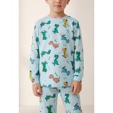 Erkek Çocuk Dinozor Desenli Pijama Takımı - 5