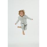 Erkek Çocuk Ekoseli Düğmeli Uzun Kollu Pijama Takımı C5T1N98 - Mavi
