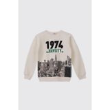 Erkek Çocuk Ekru Sweatshirt 13-14 Yaş (160 cm)