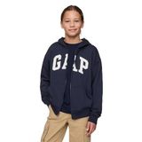 Erkek Çocuk Gap Logo Relaxed Fermuarlı Lacivert Sweatshirt