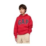 Erkek Çocuk Gap Logo Relaxed Havlu Kumaş Sweatshirt Kırmızı