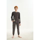 Erkek Çocuk Garson Uzun Kol Antrasit Pijama Takım C6T1N7O8 ANTRASİT 152/11-12 YAŞ