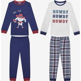 Erkek Çocuk Howdy 2li Çok Renkli Pijama Takımı - 7 - 8 Yaş
