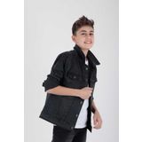 Erkek Çocuk Jean Ceket Günlük Modaya Uygun Ak22152023, ANTRASİT, 5 Yaş