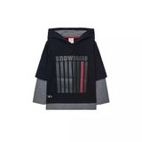 Erkek Çocuk Kabartma Baskılı Sweatshirt