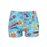 Erkek Çocuk Kahverengi Desenli Pamuklu 6'lı Paket Boxer