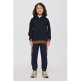 Erkek Çocuk Kapüşonlu Lacivert Sweatshirt 10 Yaş (140 cm)