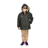 Erkek Çocuk Kapüşonlu Mont BS-1042 HAKİ 8 YAŞ