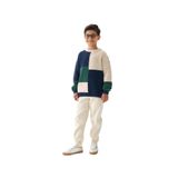 Erkek Çocuk Kare Desenli Triko Kazak - Yumuşak Dokulu 7-8 Yaş/Lacivert