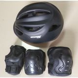 Erkek Çocuk Kask Ve Dizlik-Dirseklik Seti Belgeli (426806057) siyah