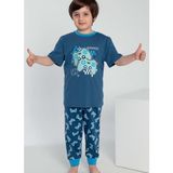 Erkek Çocuk Kısa Kol İndigo Pijama Takım C2T5N0O-047 İNDİGO 7-8 YAŞ