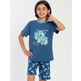 Erkek Çocuk Kısa Kol İndigo Pijama Takım C9T4N0O-047 İNDİGO 3-4 YAŞ