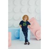 Erkek Çocuk Kısa Kol Lacivert Pijama Takım C4T6N68 - 9 - 10 Yaş