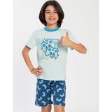Erkek Çocuk Kısa Kol Mint Pijama Takım C9T4N0O-047 - 7 - 8 Yaş