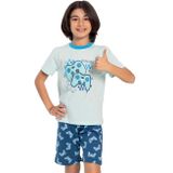 Erkek Çocuk Kısa Kol Mint Pijama Takım C9T4N0O-047 MİNT 3-4 YAŞ