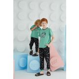 Erkek Çocuk Kısa Kol Yeşil Pijama Takım C3T5N68 YEŞİL 140