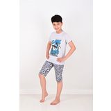 Erkek Çocuk Kısa Kollu Pijama Takımı Game Changer Gri - 7 Yaş