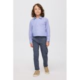 Erkek Çocuk Lacivert Ekose Pantolon 8 Yaş (128 cm)