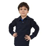 Erkek Çocuk Lacivert Polo Yaka Sweatshirt BGL-ST02435