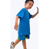 Erkek Çocuk LEGO Baskılı Şortlu Alt Üst Takım - 00404 Mavi - 4 - 5 Yaş