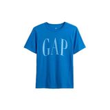 Erkek Çocuk Logo Detaylı Mavi T-Shirt