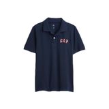 Erkek Çocuk Logo Detaylı Pique Lacivert Polo T-Shirt