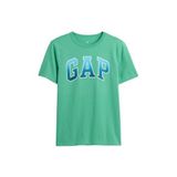 Erkek Çocuk Logo Detaylı Yeşil T-Shirt