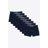 Erkek Çocuk Mavi 8 Li Paket Pamuk Elastan Boxer 208