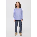 Erkek Çocuk Mavi Oxford Gömlek 9 Yaş (134 cm)