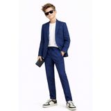 Erkek Çocuk Modern Casual Slim Fit Takım Elbise Ak2850, İNDİGO, 4 YAŞ