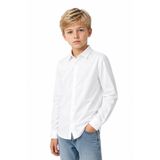 Erkek Çocuk Modern Kesim Basic Günlük ve Şık Gömlek, BEYAZ, 8 YAŞ