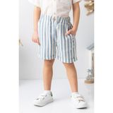 Erkek Çocuk Müslin Şort - Indigo - İndigo - 4 Yaş