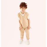 Erkek Çocuk Örme Süveter Bej 10-11 Yaş