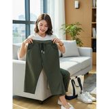 Erkek Çocuk Pantolonu Gabardin Kumaş Haki Renk Bağcıklı - 02-Haki - 4 Yaş