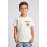Erkek Çocuk Paten Baskılı Tshirt Ekru 4-9 Yaş