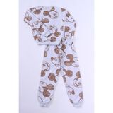 Erkek Çocuk Pijama Takımı Şardonlu Mickey Mouse Baskılı Ribanalı E27 - 6 Yaş - Gri