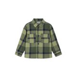 Erkek Çocuk Regular Fit Ekose Desenli Gömlek - Haki