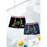 Erkek Çocuk Renkli Pamuklu Boxer 2 ' Li Paket