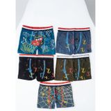 Erkek Çocuk Renkli Pamuklu Boxer 5 ' Li Paket
