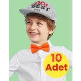 Erkek Çocuk Saten Papyon 10 Adet