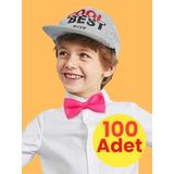 Erkek Çocuk Saten Papyon 100 Adet