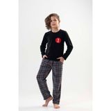 Erkek Çocuk Siyah Pijama Takımı 201051-0217 - 9 - 10 Yaş