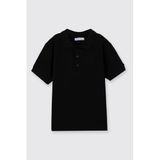 Erkek Çocuk Siyah Polo Yaka Tişört 6 Yaş (116 cm)