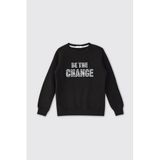 Erkek Çocuk Siyah Sweatshirt 12 Yaş (152 cm)