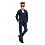 Erkek Çocuk Slim Fit Premium Damatlık Smokin Takım Elbise Ak4000, LACİVERT, 9 YAŞ