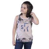 Erkek Çocuk SR Gofre Baskılı Atlet Vizon 8 YAŞ