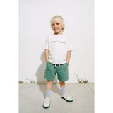 Erkek Çocuk Takım Tişört Şort Eat Sleep Desenli Set - 5-6 Y - Beyaz