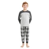 Erkek Çocuk Uzun Kol Gri Melanj Pijama Takımı C8T6N5O04 GRİ MELANJ 116