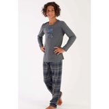 Erkek Çocuk Uzun Kol Gri Pijama Takımı C3T0N5O031 - 9 - 10 Yaş